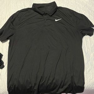 Nike Men's Dri-FIT Victory Solid Golf Polo black